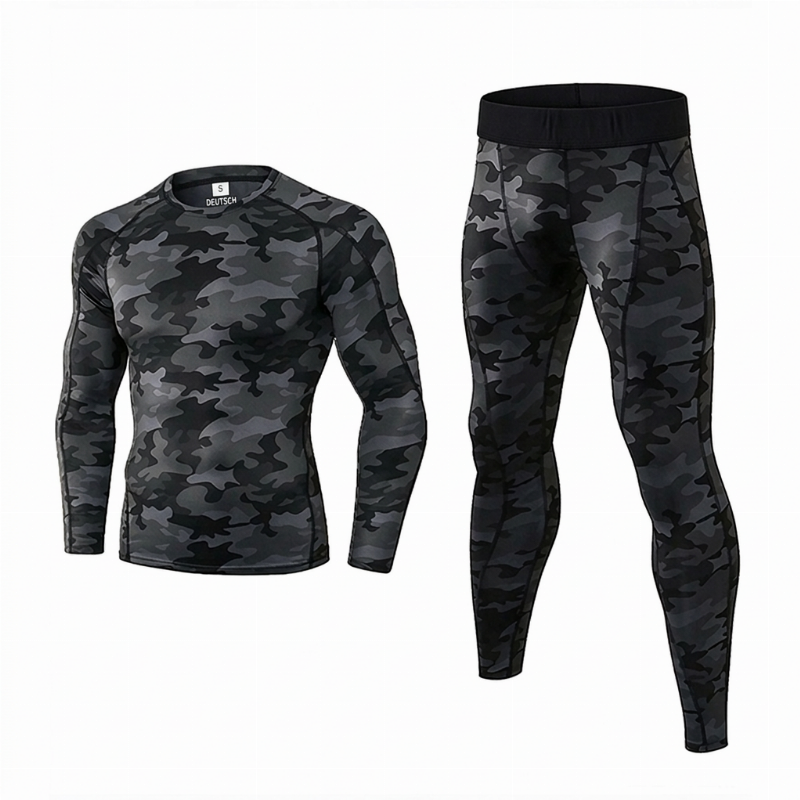 🔥💪Bestseller | Kompressionsstütze, trainigsbereit – Herren Thermo-Kompressions-Unterwäsche-Set
