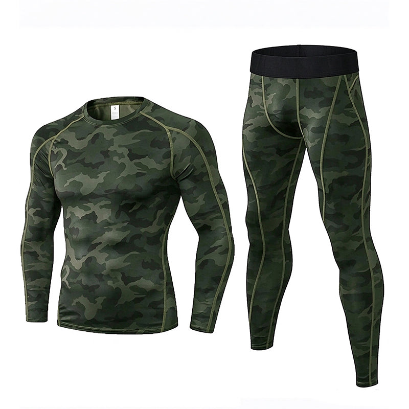🔥💪Bestseller | Kompressionsstütze, trainigsbereit – Herren Thermo-Kompressions-Unterwäsche-Set
