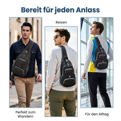 🎒 50% RABATT! Viele Fächer, praktisch für draußen – Herren Sling-Tasche ✨