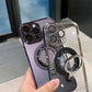 Прозрачен защитен калъф с магнитен стент за iPhone